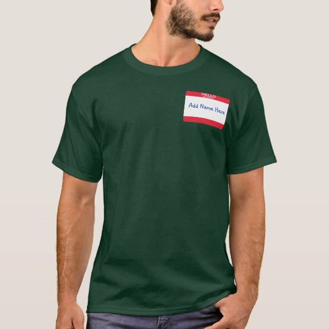 Camiseta Etiqueta de nombre T-Shirt (Anverso)