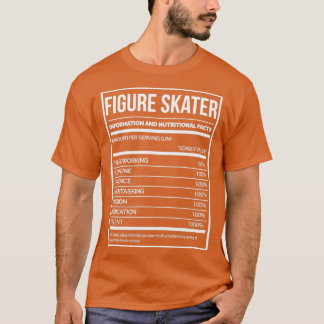 Camiseta Etiqueta de nutrición de patinaje gráfico divertid