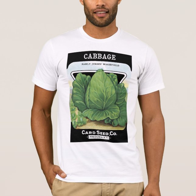 Camiseta Etiqueta de paquete de semilla de col (Anverso)