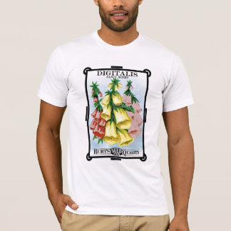 Camiseta Etiqueta de paquete de semilla de Digitalis