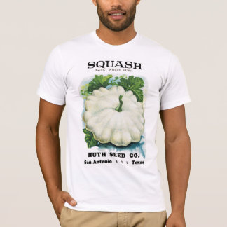 Camiseta Etiqueta de paquete de semilla de squash