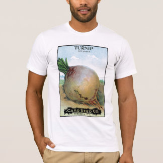 Camiseta Etiqueta de paquete de semilla de Turnip
