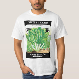 Camiseta Etiqueta de paquete de semillas de cosecha de vint