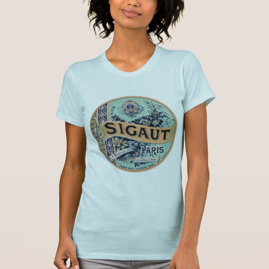 Camiseta Etiqueta de París del vintage