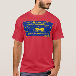 Camiseta Etiqueta de playa de Delaware