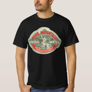 Camiseta Etiqueta de producto vintage, agua mineral de Pine