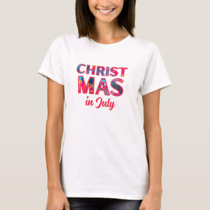 Camiseta Etiqueta de regalo NAVIDAD EN JULIO