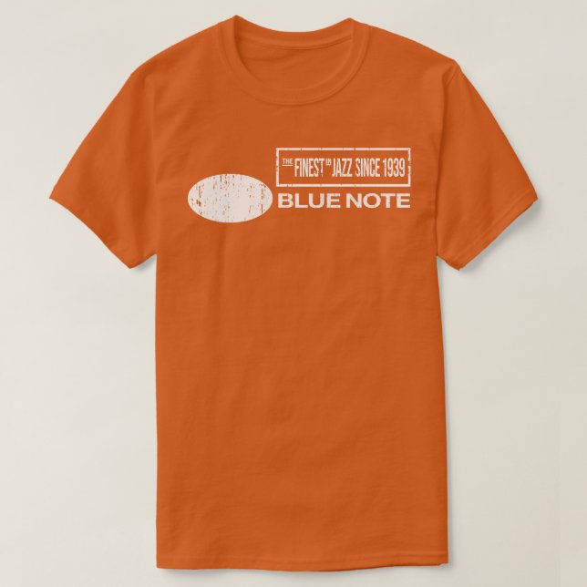 Camiseta Etiqueta de registro de nota azul (Diseño del anverso)
