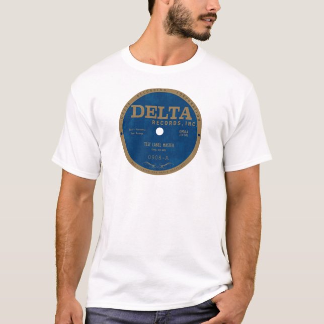 Camiseta Etiqueta de registros delta (Anverso)