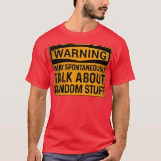 Camiseta Etiqueta de signo de advertencia ADHD