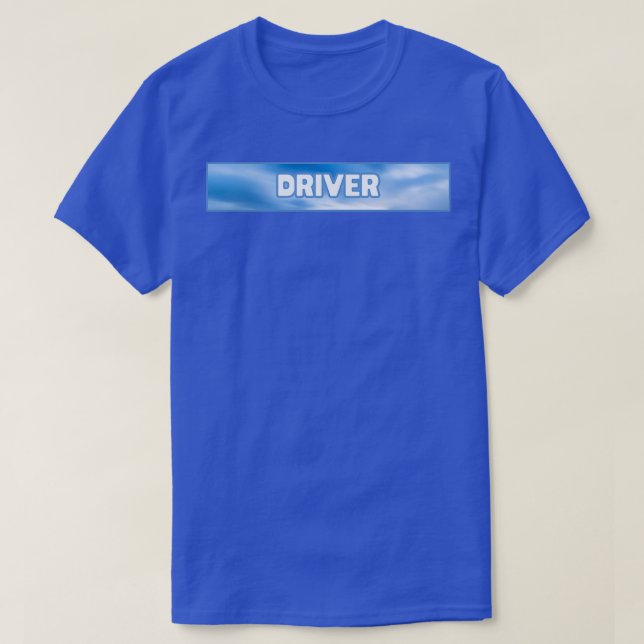 Camiseta Etiqueta de sol azul del controlador (Diseño del anverso)