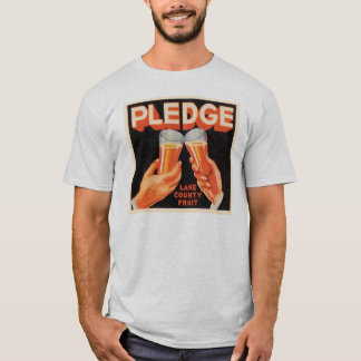 Camiseta Etiqueta de tasa Vintage de Pledge - Fruta del Con