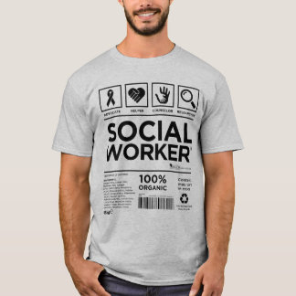 Camiseta Etiqueta de trabajador social