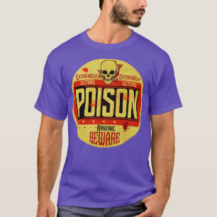 Camiseta Etiqueta de veneno venenoso