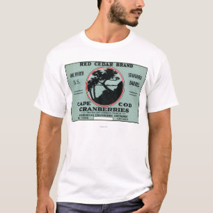 Camiseta Etiqueta del arándano de la marca del cedro rojo