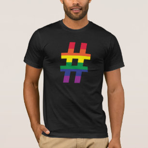 Camiseta Etiqueta del arcoiris
