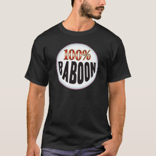 Camiseta Etiqueta del babuino