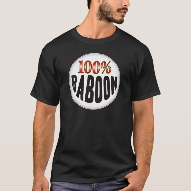Camiseta Etiqueta del babuino (Anverso)