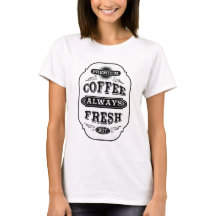 Etiqueta del café de la tipografía