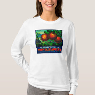 Camiseta Etiqueta del cajón de Apple de la cañada del roble