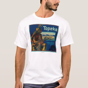 Camiseta Etiqueta del cajón de la fruta cítrica de la mar