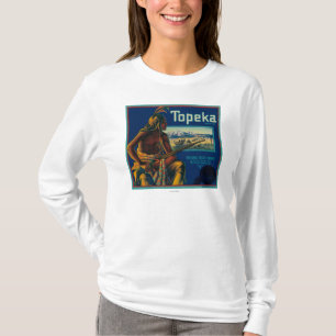 Camiseta Etiqueta del cajón de la fruta cítrica de la mar