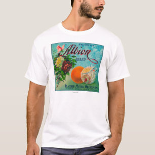 Camiseta Etiqueta del cajón de la fruta cítrica de la mar