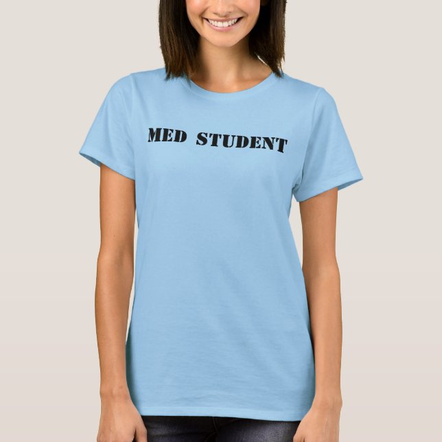 Camiseta Etiqueta del estudiante del MED (Anverso)