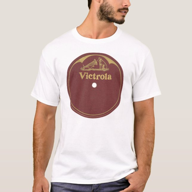 Camiseta Etiqueta del expediente de Victrola - espacio en (Anverso)