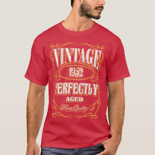 Camiseta Etiqueta del frasco de cumpleaños de Vintage 1952