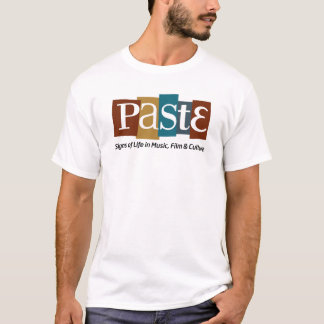 Camiseta Etiqueta del logotipo del bloque de la goma en el