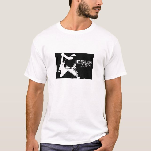 Camiseta Etiqueta del Monstruo- de Jesús solamente que (Anverso)