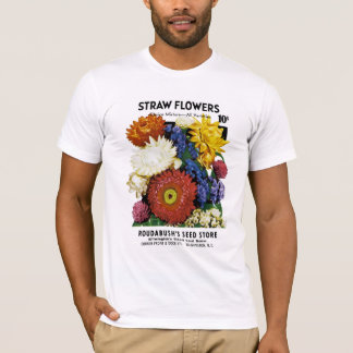 Camiseta Etiqueta del paquete de la semilla de flores de la