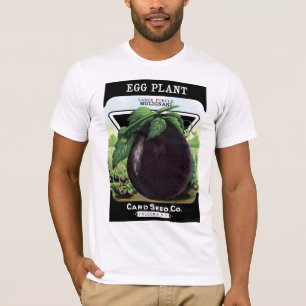 Camiseta Etiqueta del paquete de la semilla de la berenjena