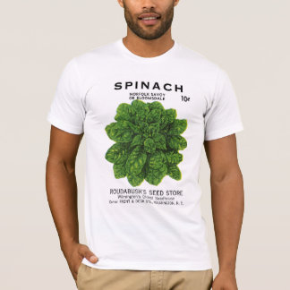 Camiseta Etiqueta del paquete de la semilla de la espinaca