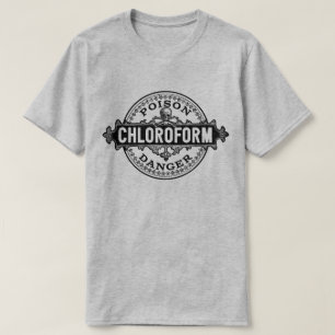 Camiseta Etiqueta del veneno del estilo del vintage del
