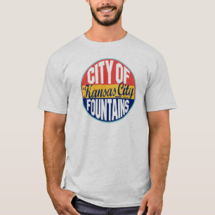 Camiseta Etiqueta del vintage de Kansas City