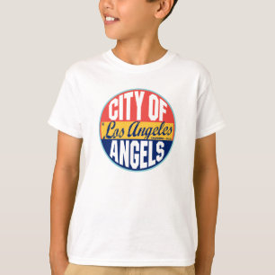 Camiseta Etiqueta del vintage de Los Ángeles