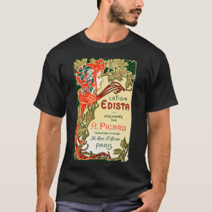 Camiseta Etiqueta francesa de Art Nouveau de 1910