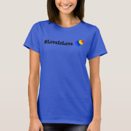 Camiseta Etiqueta #LoveIsLove