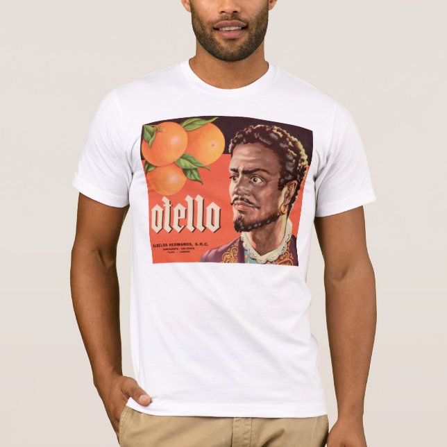 Camiseta Etiqueta Naranja de Otello (Anverso)