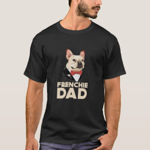 Camiseta Etiqueta: Padre francés Bulldog con traje