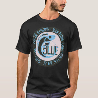 Camiseta Etiqueta privada de la iguana azul