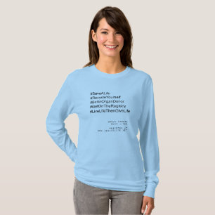 Camiseta Etiqueta recicle tu propio donante de órganos