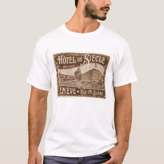 Camiseta Etiqueta retra Hotel Du Siecle T-shirt