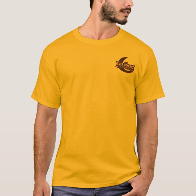 Camiseta Etiqueta T de los gráficos de las vísperas (Anverso)