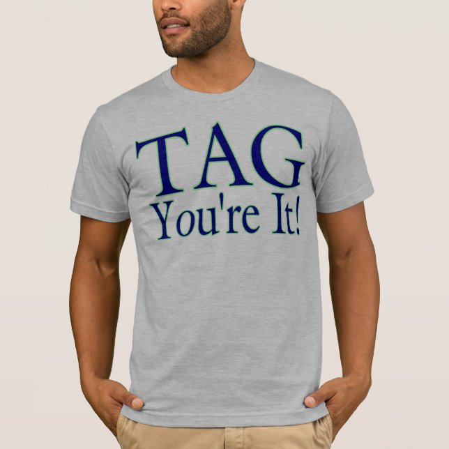 Camiseta Etiqueta usted es él (Anverso)