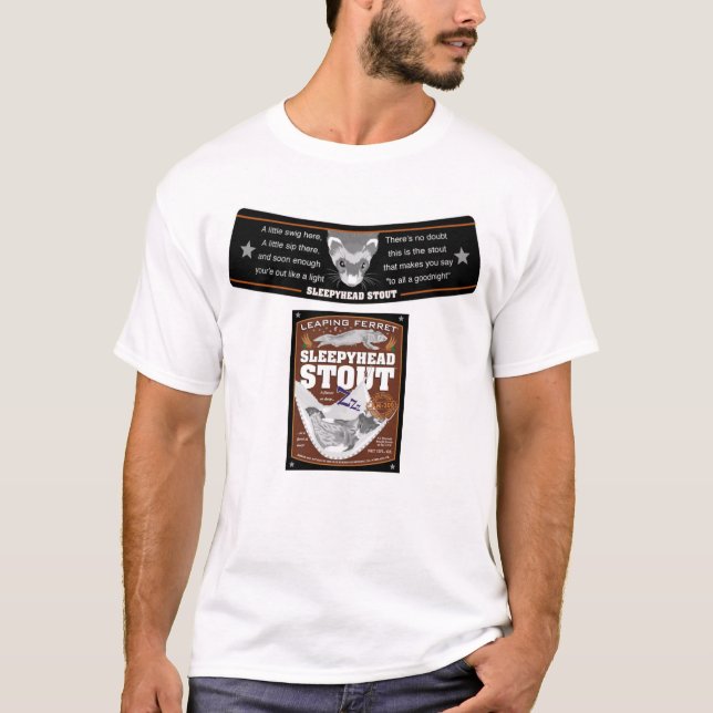 Camiseta Etiqueta valiente del Sleepyhead (Anverso)