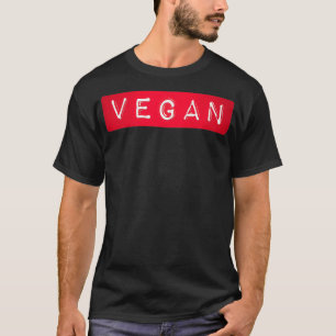 Camiseta Etiqueta vegan - Etiqueta divertida para el neo de