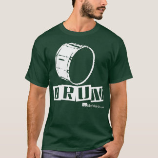 Camiseta Etiquetarme Una Letras Blanca De Bass Drum